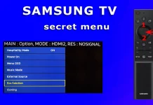 Adgang til servicemenuen med Smart Remote