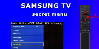 Adgang til servicemenuen med Smart Remote
