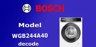 Afkodning af Bosch Vaskemaskine Modelnumre