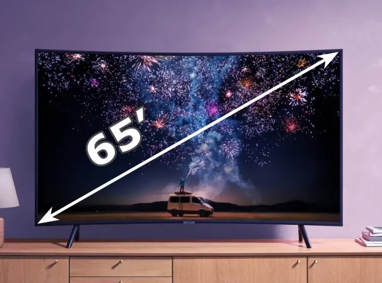 Hvor bred er et 65-tommer TV? : dimensioner på et 65-tommer TV